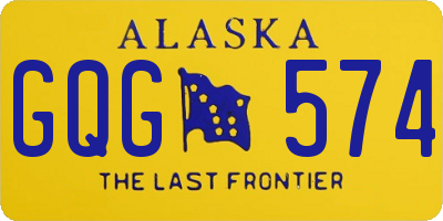 AK license plate GQG574