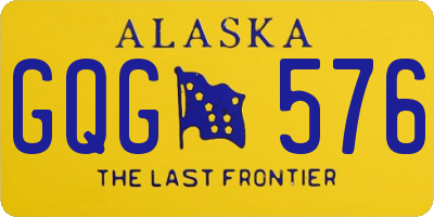 AK license plate GQG576