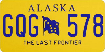AK license plate GQG578