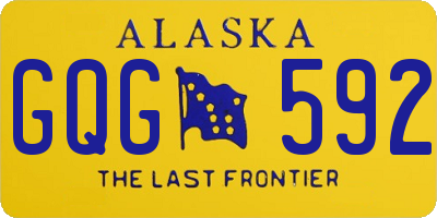 AK license plate GQG592