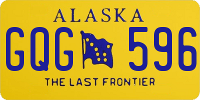 AK license plate GQG596