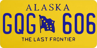 AK license plate GQG606