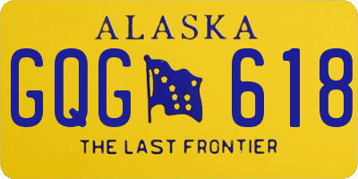 AK license plate GQG618