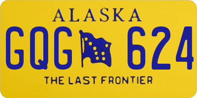 AK license plate GQG624