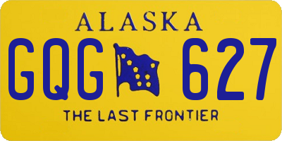AK license plate GQG627