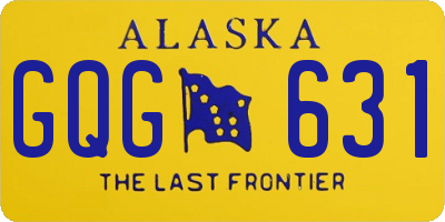 AK license plate GQG631