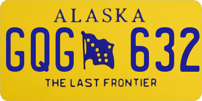 AK license plate GQG632