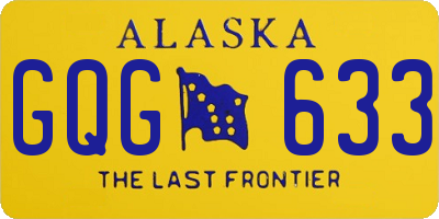 AK license plate GQG633