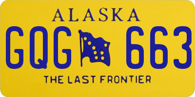 AK license plate GQG663