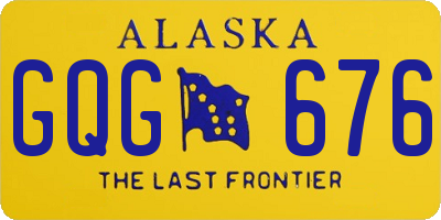 AK license plate GQG676