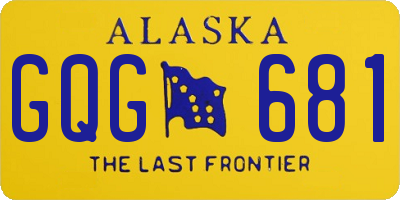 AK license plate GQG681