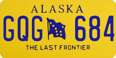 AK license plate GQG684