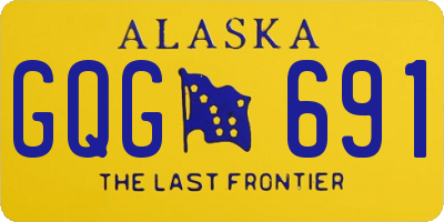 AK license plate GQG691