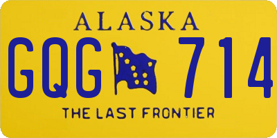 AK license plate GQG714