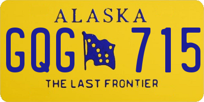 AK license plate GQG715