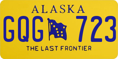 AK license plate GQG723