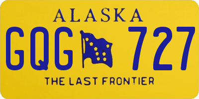 AK license plate GQG727