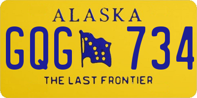 AK license plate GQG734