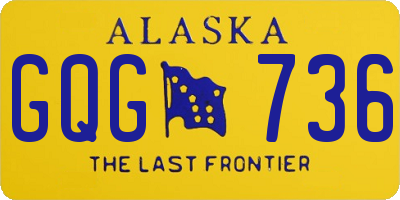 AK license plate GQG736