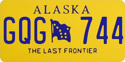 AK license plate GQG744