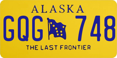 AK license plate GQG748