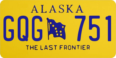 AK license plate GQG751
