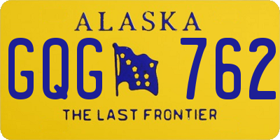 AK license plate GQG762