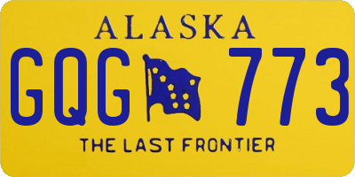 AK license plate GQG773