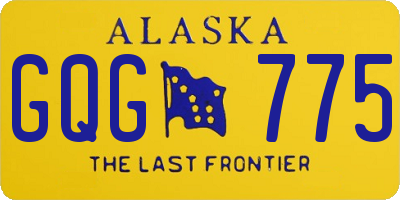 AK license plate GQG775