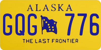 AK license plate GQG776