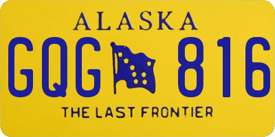 AK license plate GQG816