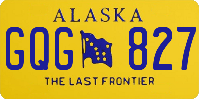 AK license plate GQG827