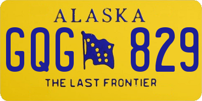 AK license plate GQG829