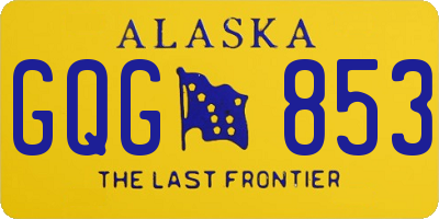 AK license plate GQG853