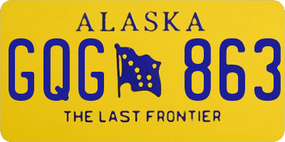 AK license plate GQG863