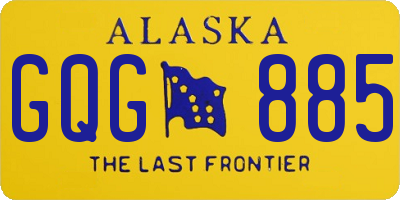 AK license plate GQG885