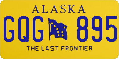 AK license plate GQG895