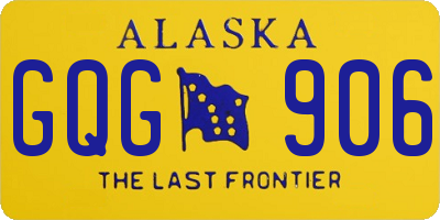 AK license plate GQG906