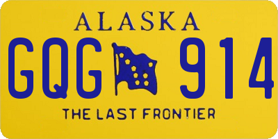 AK license plate GQG914