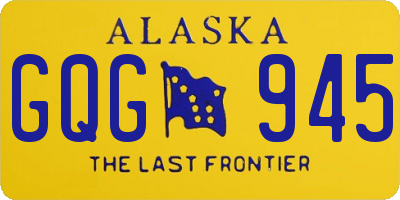 AK license plate GQG945