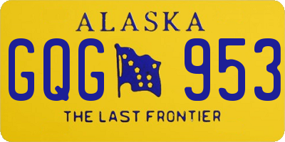 AK license plate GQG953