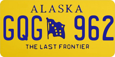 AK license plate GQG962
