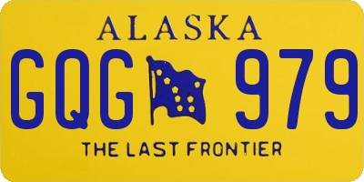 AK license plate GQG979