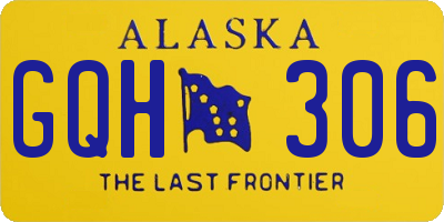 AK license plate GQH306