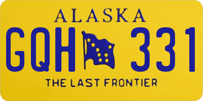 AK license plate GQH331