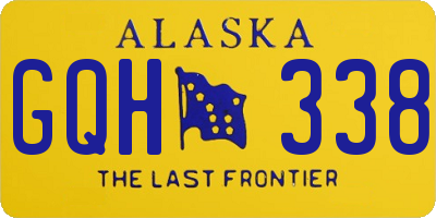 AK license plate GQH338