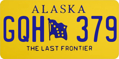 AK license plate GQH379