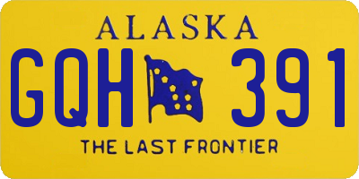 AK license plate GQH391