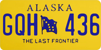 AK license plate GQH436