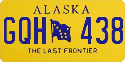 AK license plate GQH438